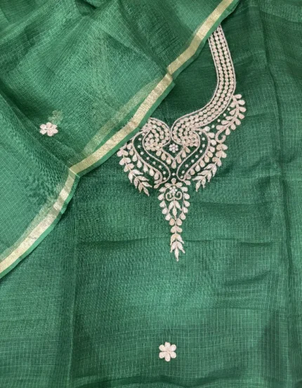 Kota Silk Handwork Suit with Gota Patti Work