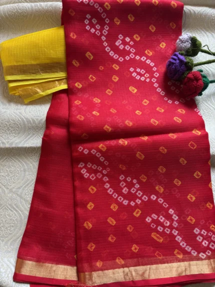 Kota Silk Leheriya Saree