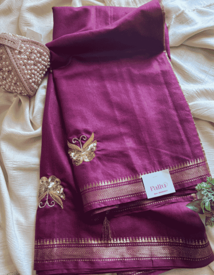 Mangalgiri Silk Saree With Butterfly Motifs