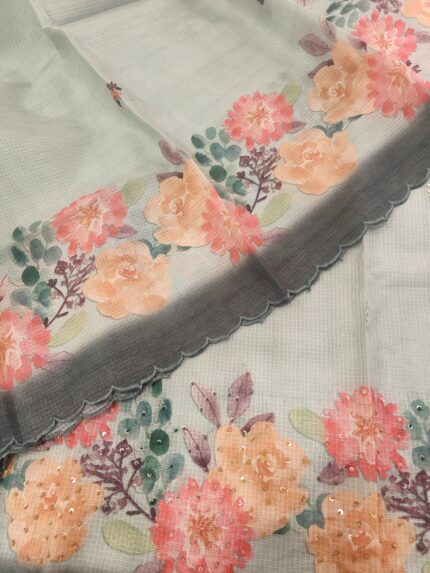 Kota Silk Embroidery 3 Piece Suit